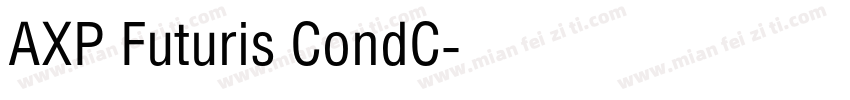 AXP Futuris CondC字体转换
